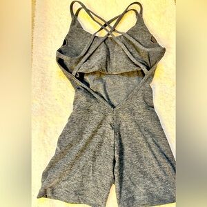 Bombshell Sportswear Charcoal Form Bodysuit Shorts